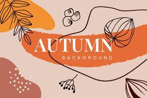 Evoke the warmth and coziness of autumn with this modern abstract artwork, featuring warm tones and elegant typography. Perfect for seasonal branding and creative projects inspired by nature vector
