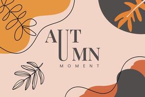 Enhance your fall promotions with this sleek and elegant abstract artwork, perfect for capturing the warmth and coziness of autumn in your creative projects vector
