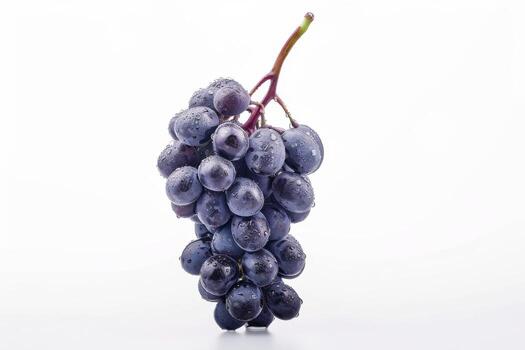 A bunch of grapes on a white background photo