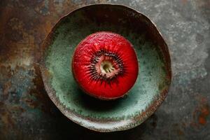 Kiwi fruit on a plate photo