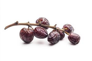 A bunch of dates on a white background photo