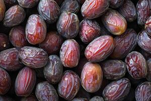 A close up of a bunch of dates photo