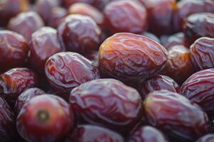 A close up of a bunch of dates photo