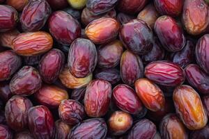 A close up of a bunch of dates photo