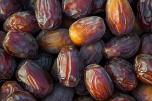 A close up of a bunch of dates photo