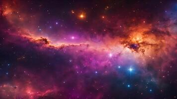 Deep space comes alive with this abstract universe scene, featuring galaxies, cosmic light, and an awe-inspiring aura that highlights the beauty and vastness of the cosmos. video