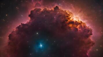 Explore the cosmos with this captivating scene of galaxies and aura light, showcasing the brilliance of stars, cosmic energy, and deep space in a stunning representation of the infinite universe. video