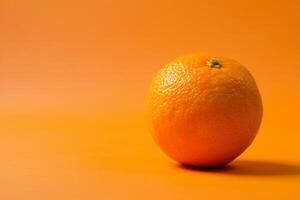 Orange on orange background photo