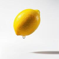 A lemon is falling photo