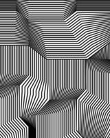 Abstract decorative monochrome stripes pattern background vector