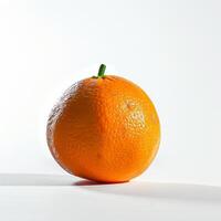 Orange on a white surface photo