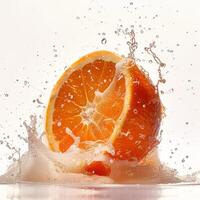 A splash of orange juice photo