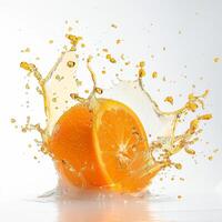 A splash of orange juice photo