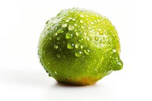 A lime with water droplets photo