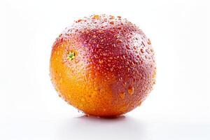 A water droplet on the orange photo