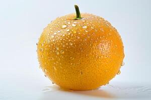 Orange with water droplets photo