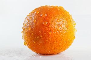 Orange with water droplets photo