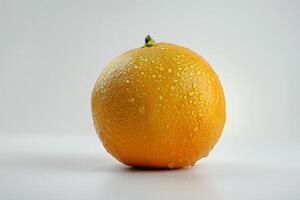 Orange on a white surface photo
