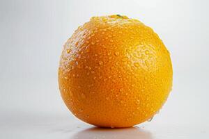 Orange on a white surface photo
