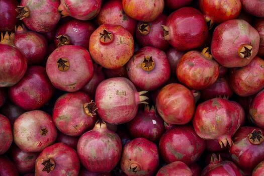 Pomegranate is a fruit that is very popular in the middle east photo