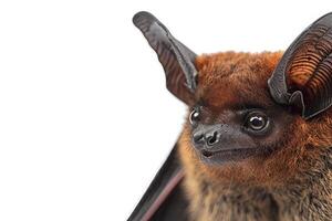 A bat with big ears and long wings photo