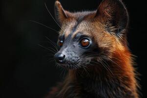 A close up of a red fox looking at the camera photo