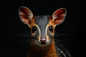 A close up of a small animal with big ears photo