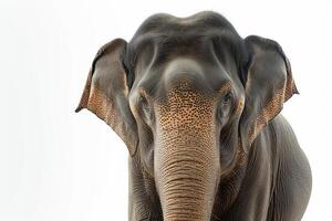 An elephant with a white background photo