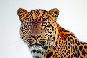 A leopard is looking at the camera photo