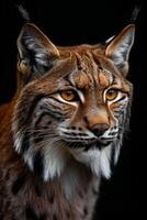 A lynx is looking at the camera photo
