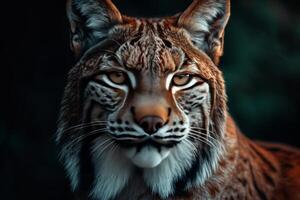 A close up of a lynx looking into the camera photo