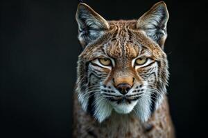 A lynx is looking at the camera photo