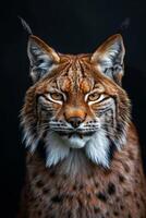 A lynx is looking at the camera photo