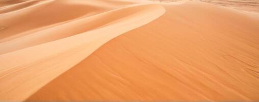 A sand dune in the middle of the desert photo