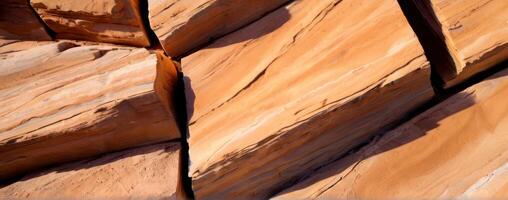 A close up of the rock formations in nevada photo