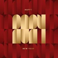 illustration with 2024 sign for flyer template, greeting card, poster, banner or social media. 2024 number design with geometric shapes for Happy New Year and Merry Christmas. vector