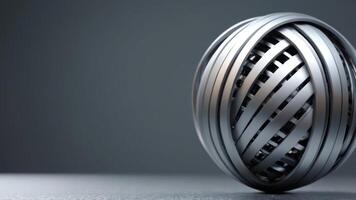 3d rendering of a metal ring photo