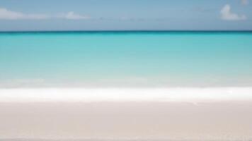 A beach with sand and water in the background photo