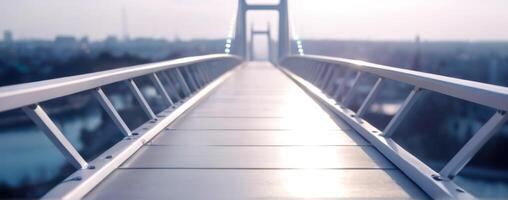 An image of a bridge in the city photo