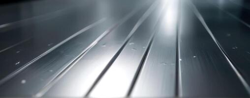 An image of a metal floor with water droplets on it photo