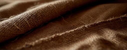 Close up of a brown fabric photo