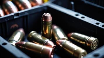 Bullets in a black box photo