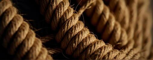 Close up of a rope photo