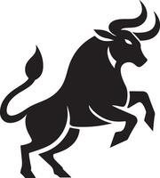 Angry bull attack Royalty Free Image vector