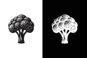 Broccoli Icon silhouette for design. Easily editable. Broccoli Icon illustration design vector