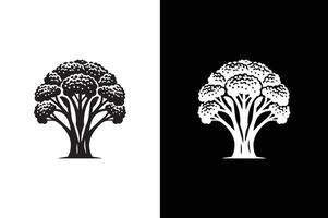 Broccoli Icon silhouette for design. Easily editable illustration vector