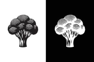 Broccoli Icon silhouette for design. Easily editable. Broccoli Icon illustration vector