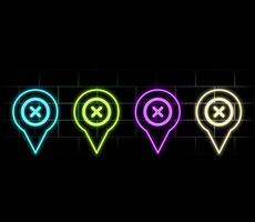 Abstract blue planet Earth inside the pin icon. Low poly style design. Abstract geometric background. Wireframe light connection structure. Modern 3d graphic concept. Isolated illustration. vector