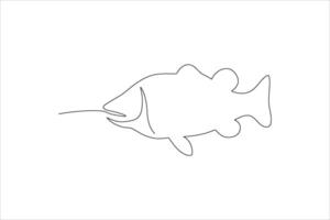 ish continuous line illustration vector