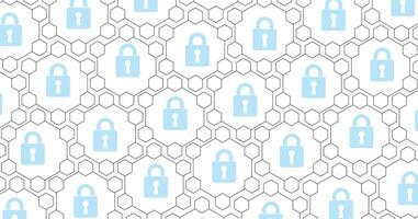 Security Padlock lock icon on white background. vector